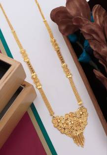 Bhumi09 Micro Gold Plated Necklace Chain For Women/Girls Stylish Agate Gold-plated Plated Brass Necklace