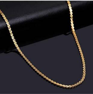house of common Buy 1 get 3 FREE LONG SIZE 36 INCH Gold-plated Plated Brass Chain