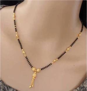 BRANDSOON Gold Plated 18 Inch Tanmnaiya for Women and Girls Brass Mangalsutra Gold-plated Plated Brass Chain