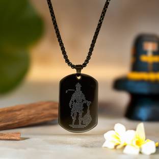 Astrotalk Astrotalk Hanuman Chalisa Pendant Steel Necklace