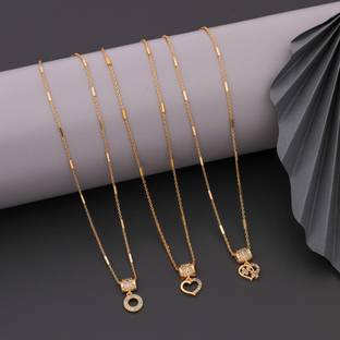 BOGHRA SALES Diamond Gold-plated Plated Alloy Necklace