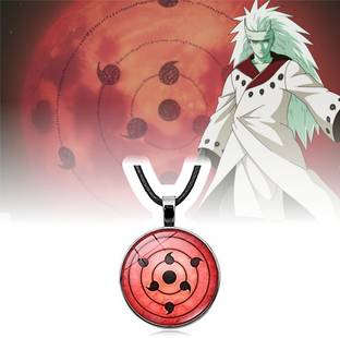 Classic Quirk Naruto necklace Sasuke Kakashi Madara Itachi Cosplay Jewelry Rinnegan Pendant Metal Necklace