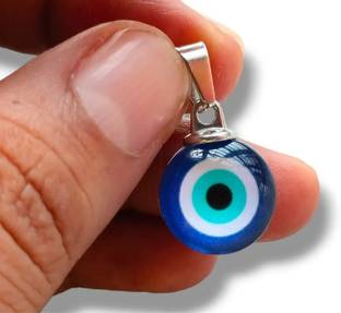 Oscar Enterprises Pine Pearls BURI NAJER EVILEYE Necklace For Men And Boys-11 Silver Plated Stainless Steel Chain