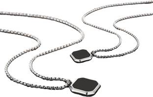 Salty Alpha Salty Alpha Pack of 2 Midnight Charisma Chain Male MN1S0122_PACK2 Stainless Steel Necklace