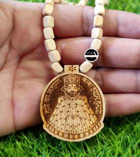 ANVIKA ANVIKA Religious Khatu Shyam Ji Tulsi Kanthi Mala Necklace Tulsi Mala Wood Necklace