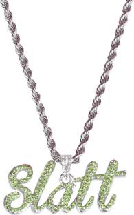 Samna Handicrafts Cubic Zirconia Stainless Steel Necklace