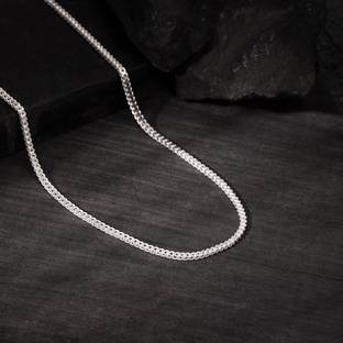 GIVA 925 Silver Classic Love Chain for Him|Lifetime Plating|6 Month Warranty Rhodium Plated Sterling Silver Chain