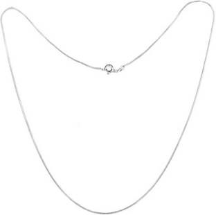 अक्षत सफायर Snake chain (92.5% purity) for Kids and Women (Snake Chain: 12 inches) स्टर्लिंग सिल्वर चेन