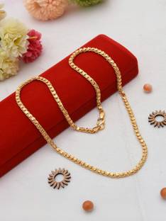 Minprice 1 Gram Traditional Heart Necklace Gold-plated Plated Brass, Alloy Chain