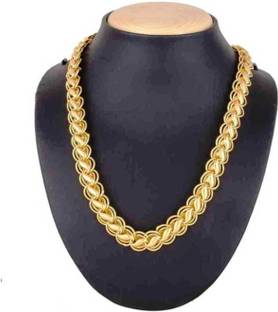 mdjp Super Heavy Chain 24 inch for men Gold-plated Plated Brass Chain