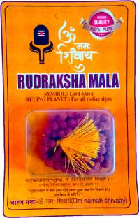 Robin Export Company 100% Genuine Nepali 5 Mukhi Rudraksha Mala For Man And Women With Certificate Wood Chain
