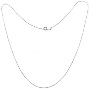 अक्षत सफायर Snake chain (92.5% purity) for Kids upto 4 years (Snake Chain: 12 inches) स्टर्लिंग सिल्वर चेन