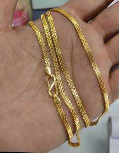 JUNKY JEWEL Latest Gold Chain For Women Men One Gram Gold Plated Gale Ki Chain Ladies Gold-plated Plated Brass Chain