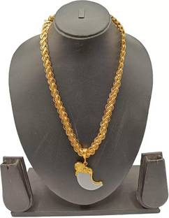 XAYIZ Pendant set for man and boy New design new year 900 Silver Plated Brass Chain Set