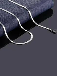 Minprice Anti Tarnish Plain Silk Design 3mm Stainless Steel Silver Waterproof Neck Chain Silver Plated Stainless Steel Chain