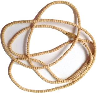 Firmus Tulsi Kanthi Mala/Rosary Tulsi Neckless/ISKON Tulsi Kanthi (Two Round) Beads Wood Layered