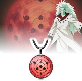 Classic Quirk Naruto Anime Madara Uchiha infinite tsukuyomi Pendant Metal Locket Set