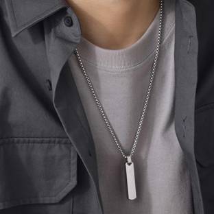 Fashion Frill Silver Plated Stainless Steel Chain