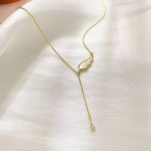 MYKI Elegant Necklace For Women & Girls Gold-plated Plated Stainless Steel Necklace