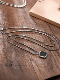 Fashion Frill Chains For Men Stylish Locket Chain For Men Boys Silver Plated Stainless Steel Chain