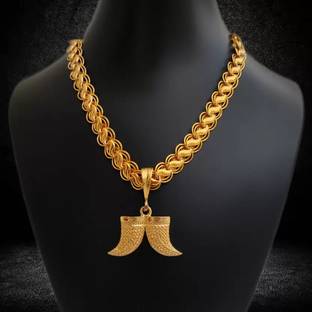 SHISHAMIVI 1 gram Pendant set With chain “20” Inches for man and boy New design new year Gold-plated Alloy Locket