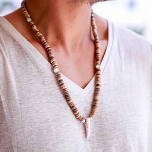 THE MEN THING Wood Necklace