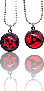 Skycart Naruto Anime Necklace Sharingan Pendant Men Women Alloy Chain