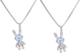 Salty Alpha Salty Alpha Pack of 2 Spaceman Stainless Steel Chain Male MN1S0011_PACK2 Alloy Necklace