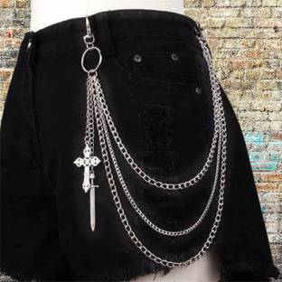 तीयाज़ Cross talwar Layer Pants Chain, side hanging jeans chain स्टेनलेस स्टील चेन