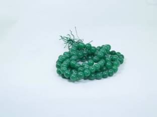 Divine Adishakti Green Hakik Mala / Green Agate Mala, Green Stone Mala Size: 6mm, Beads: 108+1 Agate Stone Chain