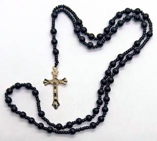 Dynamic Retail Global Jesus Cross Chain Necklace Christian Locket Pendant Religious Jewellery BS492 Crystal Chain