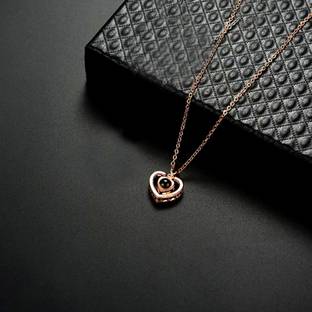 Royatto Zircon Brass Plated Brass Necklace