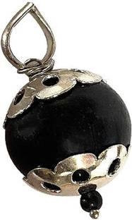 Sanwariya Handicraft Natural Karungali Kattai Dollar with Chain (dollar sie=14mm), (Chain beads 3mm) Metal, Wood Chain Set