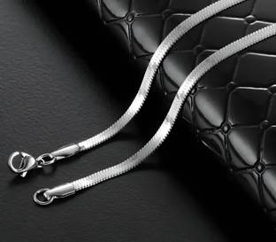 Minprice Anti Tarnish Plain Silk Design 4mm Stainless Steel Silver Waterproof Neck Chain Silver Plated Stainless Steel Chain