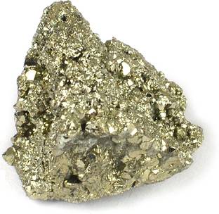 REIKI CRYSTAL PRODUCTS Natural Pyrite Cluster Tumble Rough Rock Stone 10 Gm Rectangular, Asymmetrical Crystal Layered