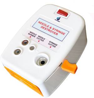 DR YONIMED ABS Needle Syringe Destroyer Electrical Needle Cutter / Burner Needle Burner