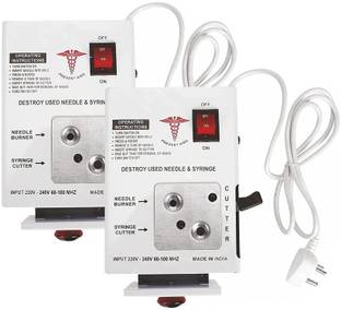 ARN ENTERPRISES Electric Needle & Syringe Destroyer Hub Cutter Stainless Steel Needle Burner