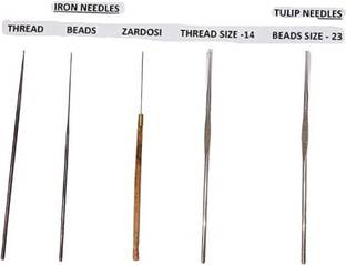 BYGONE Aari Needle Set of 5 Needles for Thread Work, Beads Work & Zardosi Work Hand Sewing Needle