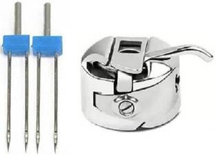 ZENITH Beissel Twin Needles, Silver and Bobbin case Machine Sewing Needle