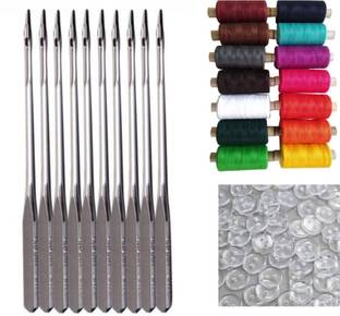 Clezaro 3 in 1 Combo 10Pcs HA 16 no. Sewing Machine Needle combo Machine Sewing Needle