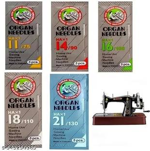 ORGAN HA Pro Sewing Machine Needles Kit – 25 Pcs Machine Sewing Needle