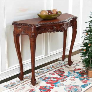 Soul Light Art Hand Carved Beautiful Design Royal Decor Console Table Solid Wood Dressing Table Solid Wood Nesting Table