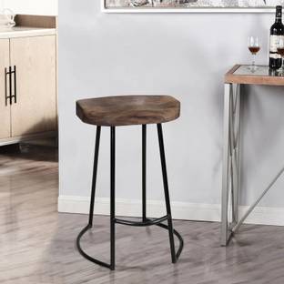 SMAART CRAAFTS Handcrafted Solid Acacia Wood Counter Stool | Stylish Bar Stool for Kitchen Solid Wood Nesting Table