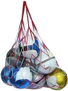 Kalindri Sports Mesh Net (Hold 10 to 12 Football) 1Pc Nylon Mesh Ball Carry Net Bag Football Net