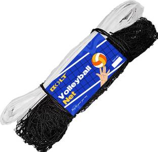 BOLT VB-360N Nylon Standard Size Net with One Side Tape for Training, Practice & Fun Volleyball Net