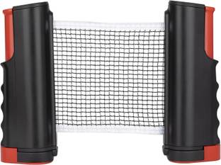 ArrowMax Retractable Table Tennis Net Adjustable Length and Push Clamps – Portable Table Tennis Net