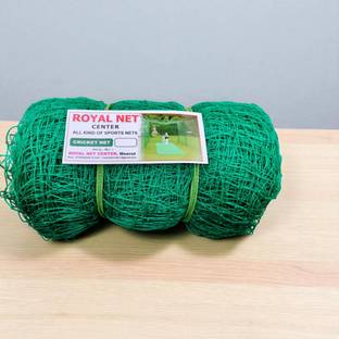 ROYALNETCENTER 50x10 Feet Cricket Practice & Boundary Safety Net Cricket Net