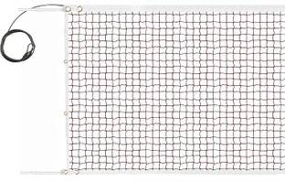 WNE Jaliwale White PVC Fabric SS Wire HDPE Badminton Net Badminton Net