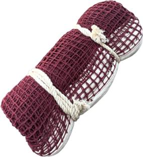 KAPY Cotton Badminton Net Brown for Practice and Fun for Kids Adults Professionals Badminton Net