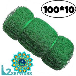 I2SERVICES Cricket Practice & BoundaryNet – Heavy-Duty Nylon for Training Use – (100*10 Ft) Cricket Net